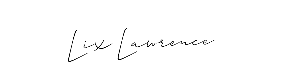 Also we have Lix Lawrence name is the best signature style. Create professional handwritten signature collection using Allison_Script autograph style. Lix Lawrence signature style 2 images and pictures png