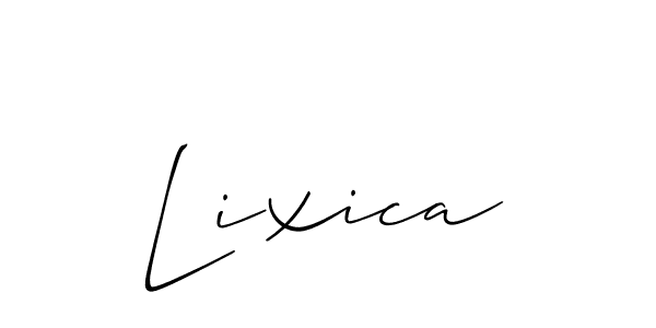 Best and Professional Signature Style for Lixica. Allison_Script Best Signature Style Collection. Lixica signature style 2 images and pictures png