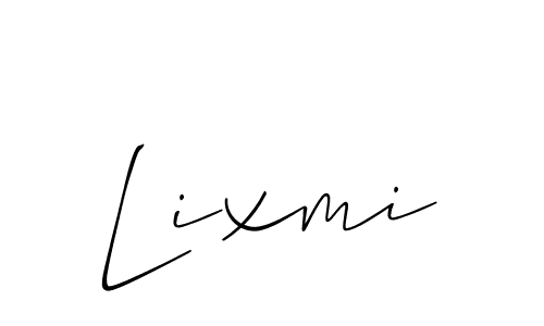 The best way (Allison_Script) to make a short signature is to pick only two or three words in your name. The name Lixmi include a total of six letters. For converting this name. Lixmi signature style 2 images and pictures png