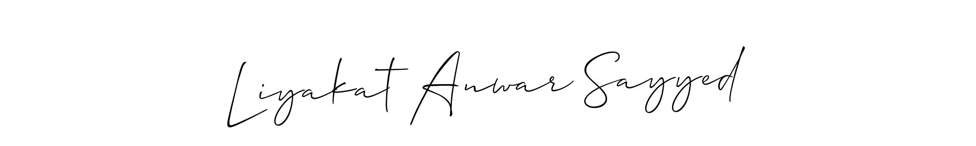 Here are the top 10 professional signature styles for the name Liyakat Anwar Sayyed. These are the best autograph styles you can use for your name. Liyakat Anwar Sayyed signature style 2 images and pictures png