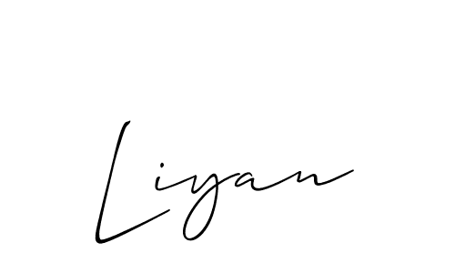 Similarly Allison_Script is the best handwritten signature design. Signature creator online .You can use it as an online autograph creator for name Liyan. Liyan signature style 2 images and pictures png