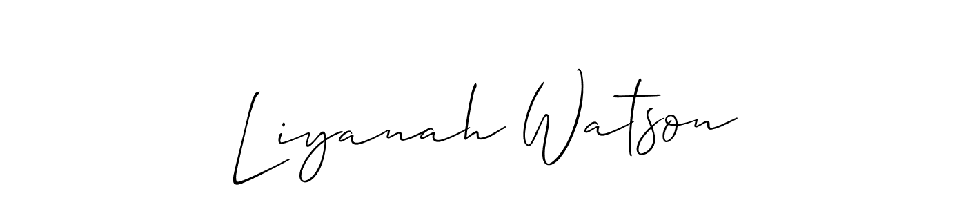 Make a beautiful signature design for name Liyanah Watson. Use this online signature maker to create a handwritten signature for free. Liyanah Watson signature style 2 images and pictures png