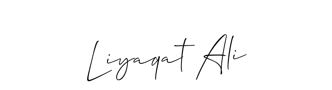 Also You can easily find your signature by using the search form. We will create Liyaqat Ali name handwritten signature images for you free of cost using Allison_Script sign style. Liyaqat Ali signature style 2 images and pictures png