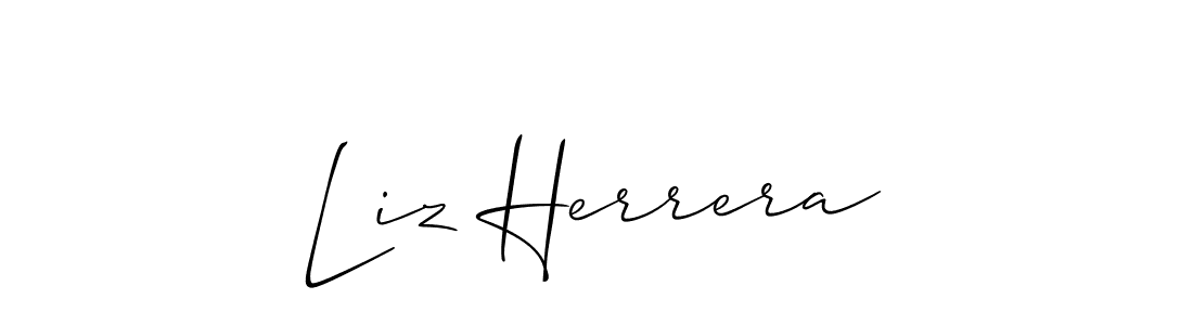 This is the best signature style for the Liz Herrera name. Also you like these signature font (Allison_Script). Mix name signature. Liz Herrera signature style 2 images and pictures png