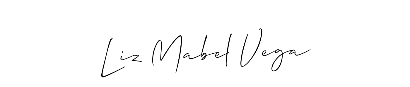 Once you've used our free online signature maker to create your best signature Allison_Script style, it's time to enjoy all of the benefits that Liz Mabel Vega name signing documents. Liz Mabel Vega signature style 2 images and pictures png