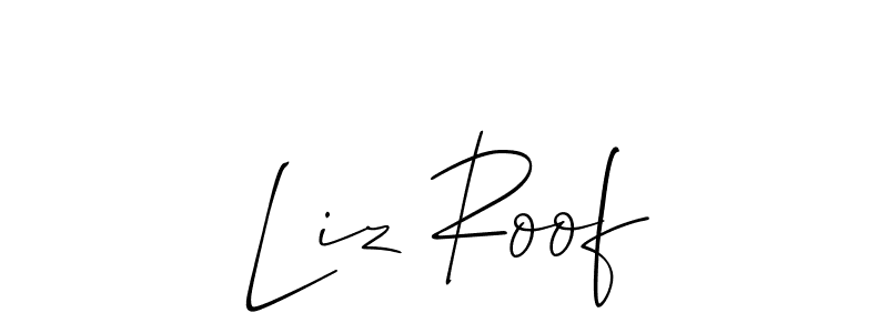 The best way (Allison_Script) to make a short signature is to pick only two or three words in your name. The name Liz Roof include a total of six letters. For converting this name. Liz Roof signature style 2 images and pictures png