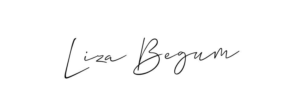 Best and Professional Signature Style for Liza Begum. Allison_Script Best Signature Style Collection. Liza Begum signature style 2 images and pictures png