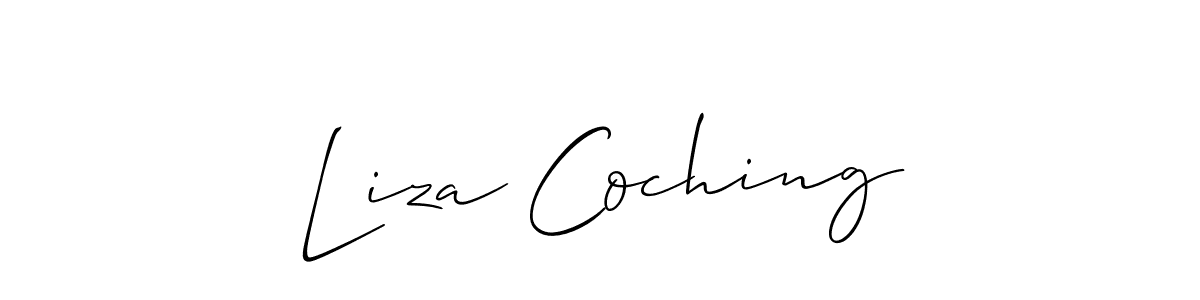 Make a beautiful signature design for name Liza Coching. Use this online signature maker to create a handwritten signature for free. Liza Coching signature style 2 images and pictures png