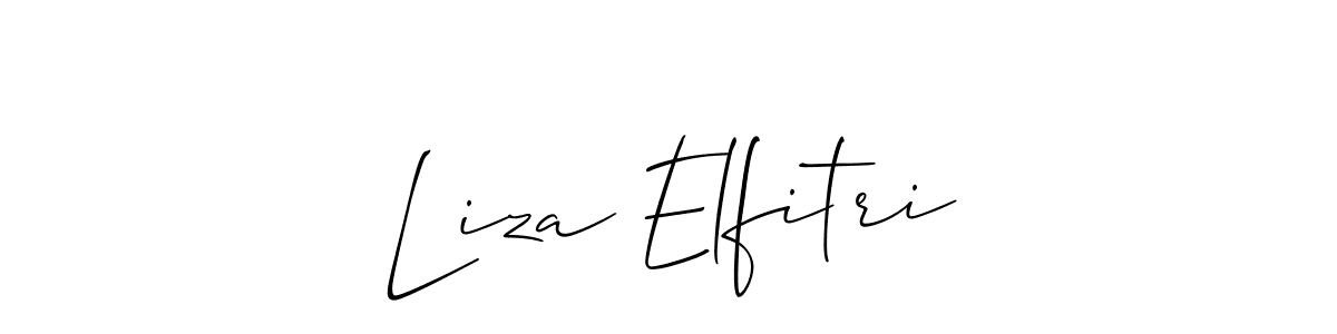 Best and Professional Signature Style for Liza Elfitri. Allison_Script Best Signature Style Collection. Liza Elfitri signature style 2 images and pictures png