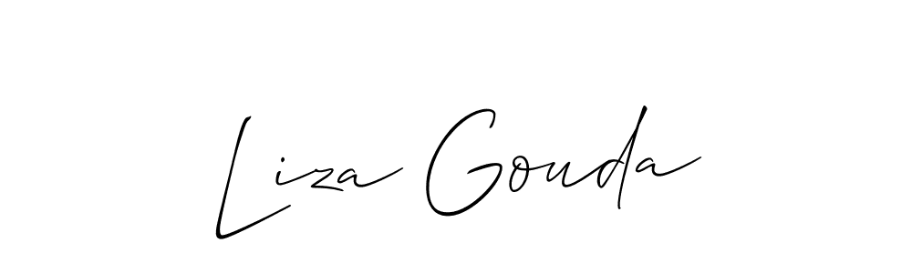 Design your own signature with our free online signature maker. With this signature software, you can create a handwritten (Allison_Script) signature for name Liza Gouda. Liza Gouda signature style 2 images and pictures png