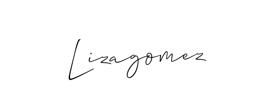 Make a short Lizagomez signature style. Manage your documents anywhere anytime using Allison_Script. Create and add eSignatures, submit forms, share and send files easily. Lizagomez signature style 2 images and pictures png