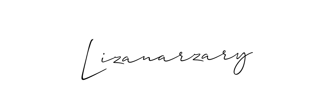 Make a beautiful signature design for name Lizanarzary. With this signature (Allison_Script) style, you can create a handwritten signature for free. Lizanarzary signature style 2 images and pictures png