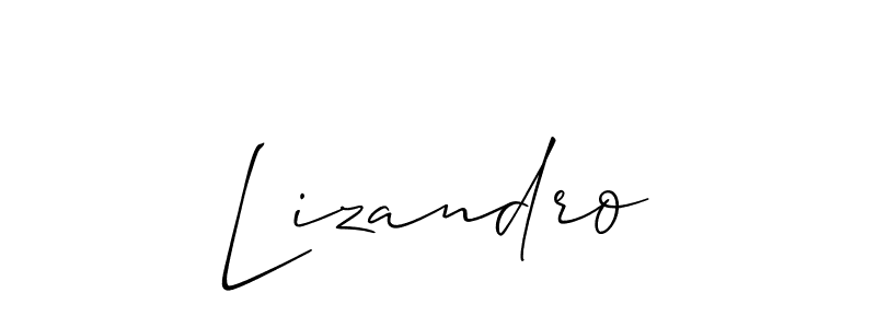 if you are searching for the best signature style for your name Lizandro. so please give up your signature search. here we have designed multiple signature styles  using Allison_Script. Lizandro signature style 2 images and pictures png