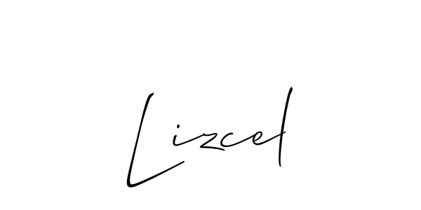 Create a beautiful signature design for name Lizcel. With this signature (Allison_Script) fonts, you can make a handwritten signature for free. Lizcel signature style 2 images and pictures png