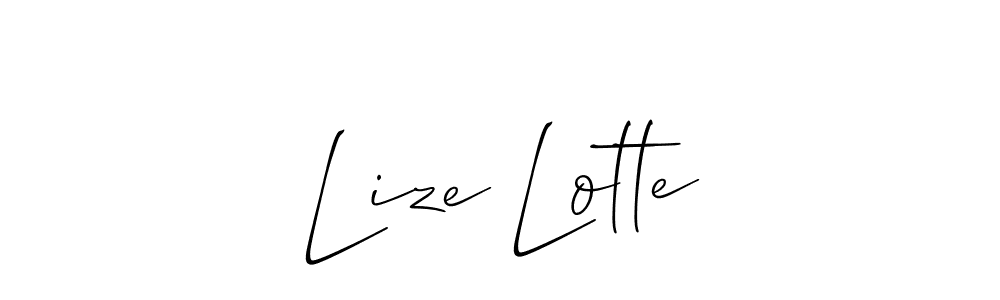 You can use this online signature creator to create a handwritten signature for the name Lize Lotte. This is the best online autograph maker. Lize Lotte signature style 2 images and pictures png