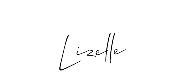 Allison_Script is a professional signature style that is perfect for those who want to add a touch of class to their signature. It is also a great choice for those who want to make their signature more unique. Get Lizelle name to fancy signature for free. Lizelle signature style 2 images and pictures png