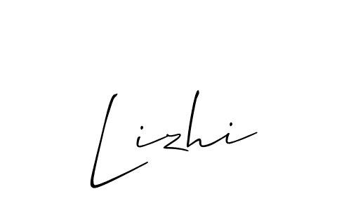 Create a beautiful signature design for name Lizhi. With this signature (Allison_Script) fonts, you can make a handwritten signature for free. Lizhi signature style 2 images and pictures png