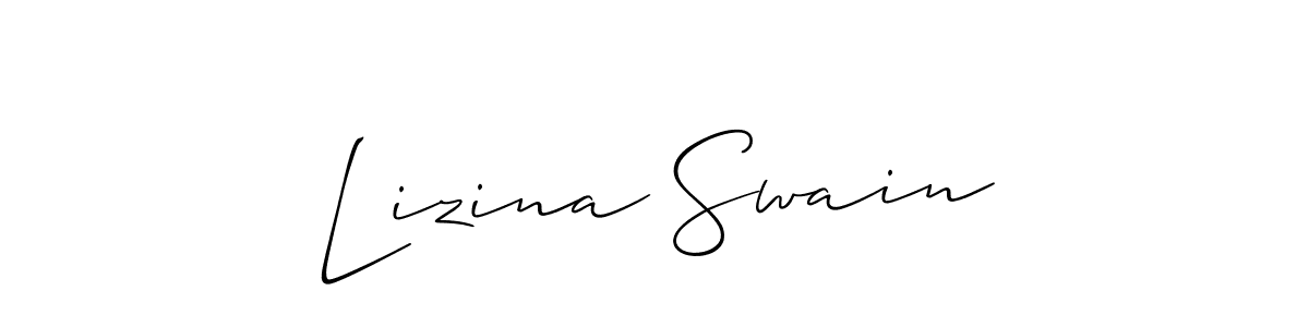 You can use this online signature creator to create a handwritten signature for the name Lizina Swain. This is the best online autograph maker. Lizina Swain signature style 2 images and pictures png
