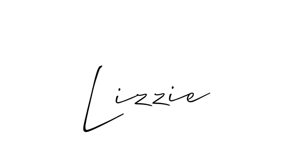 Create a beautiful signature design for name Lizzie. With this signature (Allison_Script) fonts, you can make a handwritten signature for free. Lizzie signature style 2 images and pictures png