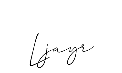 Ljayr stylish signature style. Best Handwritten Sign (Allison_Script) for my name. Handwritten Signature Collection Ideas for my name Ljayr. Ljayr signature style 2 images and pictures png