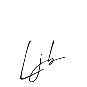 Make a beautiful signature design for name Ljb. With this signature (Allison_Script) style, you can create a handwritten signature for free. Ljb signature style 2 images and pictures png