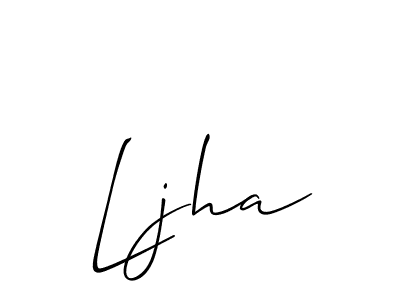 Once you've used our free online signature maker to create your best signature Allison_Script style, it's time to enjoy all of the benefits that Ljha name signing documents. Ljha signature style 2 images and pictures png
