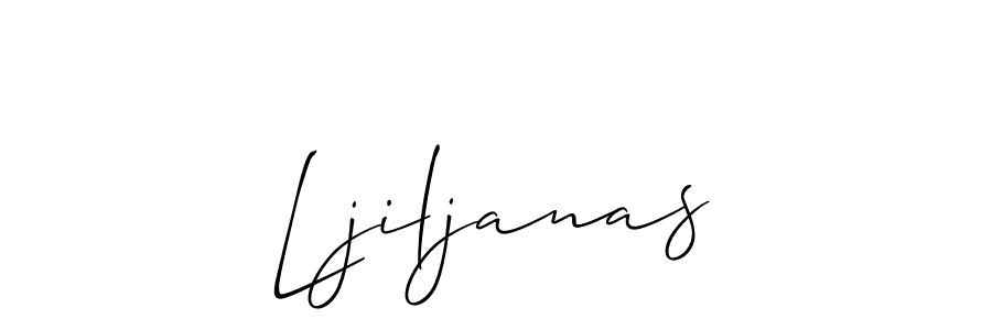 Ljiljanas stylish signature style. Best Handwritten Sign (Allison_Script) for my name. Handwritten Signature Collection Ideas for my name Ljiljanas. Ljiljanas signature style 2 images and pictures png