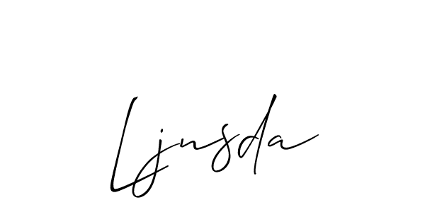 This is the best signature style for the Ljnsda name. Also you like these signature font (Allison_Script). Mix name signature. Ljnsda signature style 2 images and pictures png