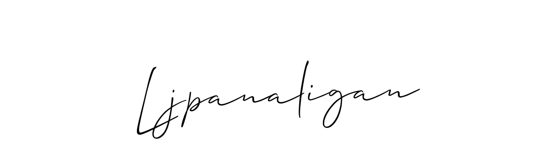 The best way (Allison_Script) to make a short signature is to pick only two or three words in your name. The name Ljpanaligan include a total of six letters. For converting this name. Ljpanaligan signature style 2 images and pictures png