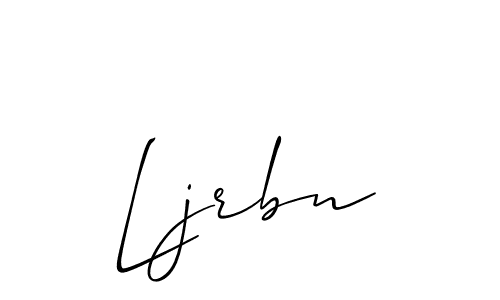 Allison_Script is a professional signature style that is perfect for those who want to add a touch of class to their signature. It is also a great choice for those who want to make their signature more unique. Get Ljrbn name to fancy signature for free. Ljrbn signature style 2 images and pictures png