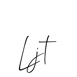 How to make Ljt name signature. Use Allison_Script style for creating short signs online. This is the latest handwritten sign. Ljt signature style 2 images and pictures png