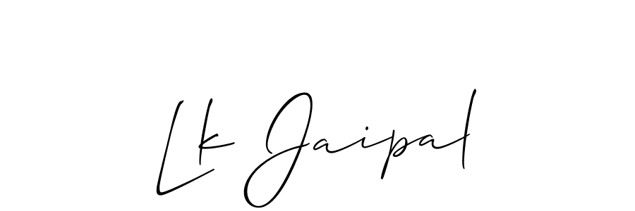 This is the best signature style for the Lk Jaipal name. Also you like these signature font (Allison_Script). Mix name signature. Lk Jaipal signature style 2 images and pictures png