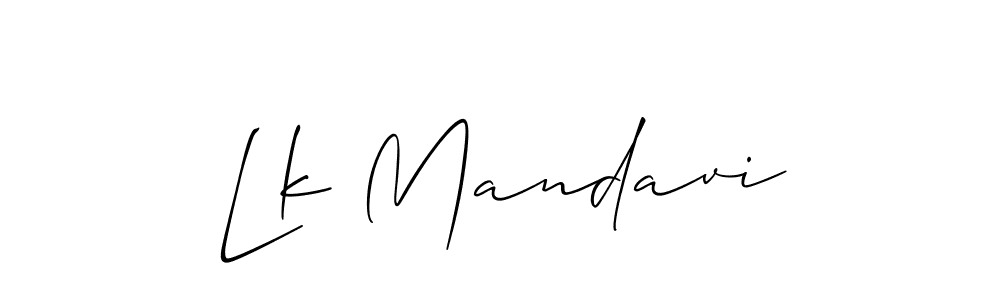 Best and Professional Signature Style for Lk Mandavi. Allison_Script Best Signature Style Collection. Lk Mandavi signature style 2 images and pictures png