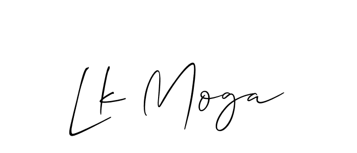 Similarly Allison_Script is the best handwritten signature design. Signature creator online .You can use it as an online autograph creator for name Lk Moga. Lk Moga signature style 2 images and pictures png