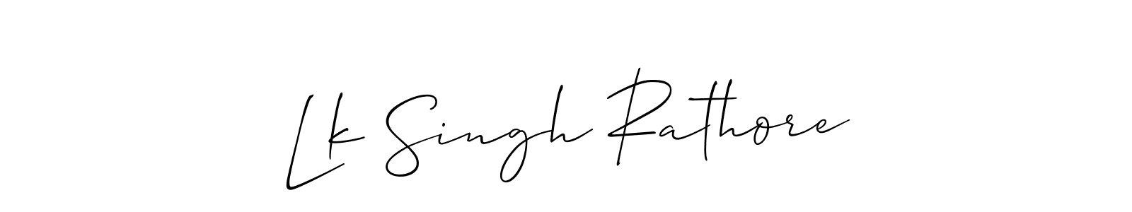 if you are searching for the best signature style for your name Lk Singh Rathore. so please give up your signature search. here we have designed multiple signature styles  using Allison_Script. Lk Singh Rathore signature style 2 images and pictures png
