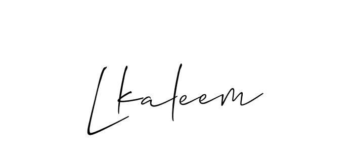 Also we have Lkaleem name is the best signature style. Create professional handwritten signature collection using Allison_Script autograph style. Lkaleem signature style 2 images and pictures png