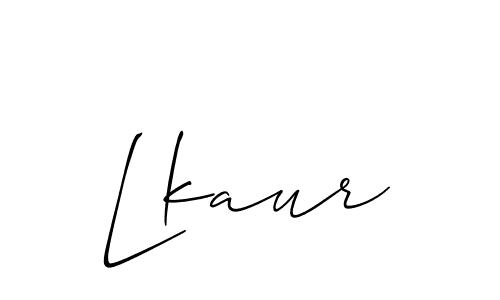 Design your own signature with our free online signature maker. With this signature software, you can create a handwritten (Allison_Script) signature for name Lkaur. Lkaur signature style 2 images and pictures png