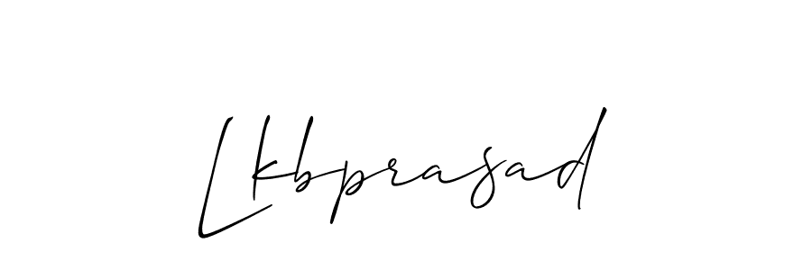 Create a beautiful signature design for name Lkbprasad. With this signature (Allison_Script) fonts, you can make a handwritten signature for free. Lkbprasad signature style 2 images and pictures png