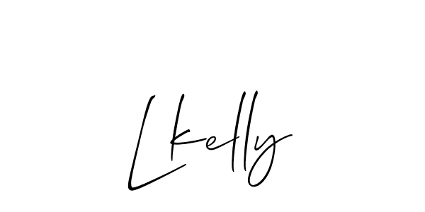 How to Draw Lkelly signature style? Allison_Script is a latest design signature styles for name Lkelly. Lkelly signature style 2 images and pictures png