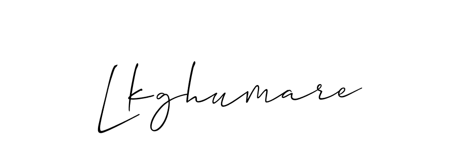 Also we have Lkghumare name is the best signature style. Create professional handwritten signature collection using Allison_Script autograph style. Lkghumare signature style 2 images and pictures png