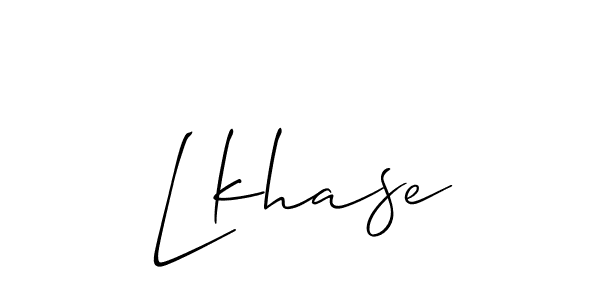 Also You can easily find your signature by using the search form. We will create Lkhase name handwritten signature images for you free of cost using Allison_Script sign style. Lkhase signature style 2 images and pictures png