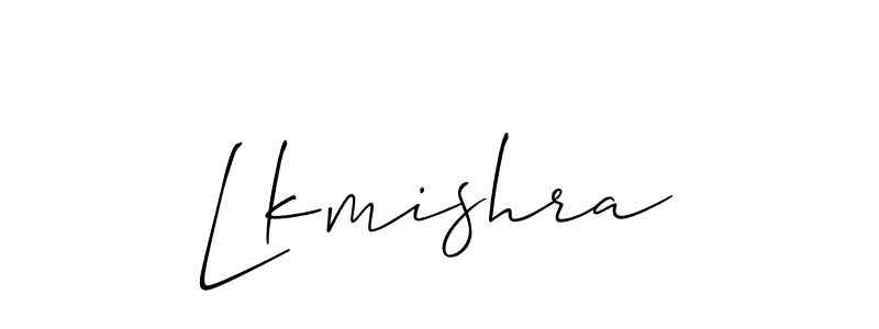 How to Draw Lkmishra signature style? Allison_Script is a latest design signature styles for name Lkmishra. Lkmishra signature style 2 images and pictures png