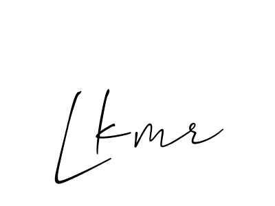 if you are searching for the best signature style for your name Lkmr. so please give up your signature search. here we have designed multiple signature styles  using Allison_Script. Lkmr signature style 2 images and pictures png