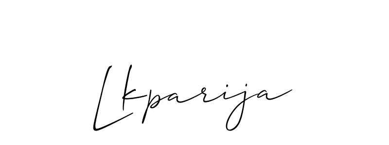 Also You can easily find your signature by using the search form. We will create Lkparija name handwritten signature images for you free of cost using Allison_Script sign style. Lkparija signature style 2 images and pictures png