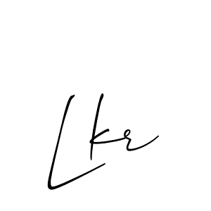 You should practise on your own different ways (Allison_Script) to write your name (Lkr) in signature. don't let someone else do it for you. Lkr signature style 2 images and pictures png