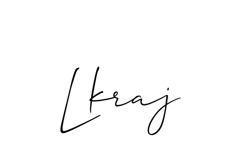 Design your own signature with our free online signature maker. With this signature software, you can create a handwritten (Allison_Script) signature for name Lkraj. Lkraj signature style 2 images and pictures png