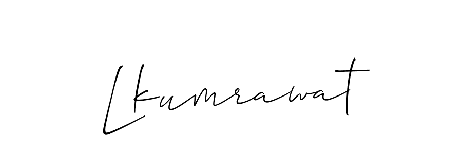 if you are searching for the best signature style for your name Lkumrawat. so please give up your signature search. here we have designed multiple signature styles  using Allison_Script. Lkumrawat signature style 2 images and pictures png
