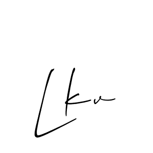 Make a short Lkv signature style. Manage your documents anywhere anytime using Allison_Script. Create and add eSignatures, submit forms, share and send files easily. Lkv signature style 2 images and pictures png