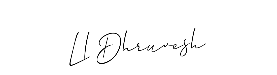 if you are searching for the best signature style for your name Ll Dhruvesh. so please give up your signature search. here we have designed multiple signature styles  using Allison_Script. Ll Dhruvesh signature style 2 images and pictures png