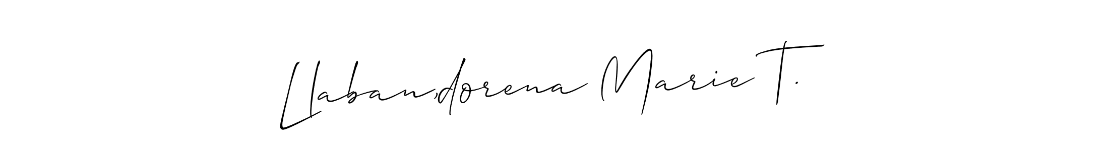 How to Draw Llaban,dorena Marie T. signature style? Allison_Script is a latest design signature styles for name Llaban,dorena Marie T.. Llaban,dorena Marie T. signature style 2 images and pictures png